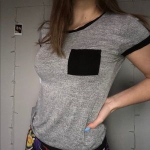 cute grey crop top